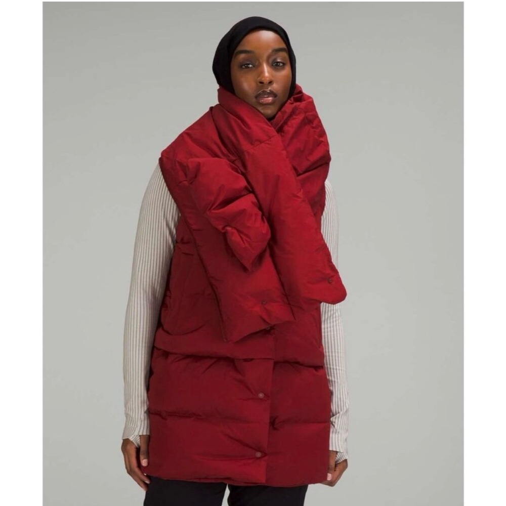 Lululemon Red Puffer Vest/Coat - Picture 3 of 8